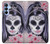S3821 Sugar Skull Steampunk Fille Gothique Etui Coque Housse pour Samsung Galaxy A15 5G