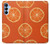 S3946 Motif orange sans couture Etui Coque Housse pour Samsung Galaxy A15 5G