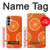 S3946 Motif orange sans couture Etui Coque Housse pour Samsung Galaxy A15 5G