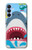 S3947 Caricature d'hélicoptère de requin Etui Coque Housse pour Samsung Galaxy A15 5G