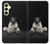 S0878 Ours noir Etui Coque Housse pour Samsung Galaxy A25 5G