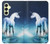 S1130 licorne Cheval Etui Coque Housse pour Samsung Galaxy A25 5G