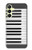 S2082 Un Octave Piano Etui Coque Housse pour Samsung Galaxy A25 5G
