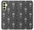 S2371 Crâne Motif monochrome Millésime Etui Coque Housse pour Samsung Galaxy A25 5G