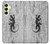 S2446 Gecko bois imprimé graphique Etui Coque Housse pour Samsung Galaxy A25 5G