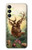 S2841 Renne de Noël millésimé Etui Coque Housse pour Samsung Galaxy A25 5G