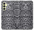 S2855 Blanc Rattle Serpent Imprimé graphique Peau Etui Coque Housse pour Samsung Galaxy A25 5G