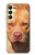 S2903 Chien américain Pitbull Etui Coque Housse pour Samsung Galaxy A25 5G