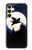 S3289 Cochon Volant Pleine Lune Nuit Etui Coque Housse pour Samsung Galaxy A25 5G