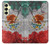 S3314 Mexique Drapeau Vinatage Football Graphique Etui Coque Housse pour Samsung Galaxy A25 5G