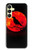 S3328 Corbeau Rouge Lune Etui Coque Housse pour Samsung Galaxy A25 5G