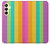 S3678 Vertical arc-en-ciel coloré Etui Coque Housse pour Samsung Galaxy A25 5G
