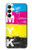 S3930 Clé jaune cyan magenta Etui Coque Housse pour Samsung Galaxy A25 5G