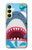 S3947 Caricature d'hélicoptère de requin Etui Coque Housse pour Samsung Galaxy A25 5G