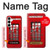 S0058 Cabine téléphonique Etui Coque Housse pour Samsung Galaxy A35 5G