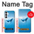 S0843 Baleine bleue Etui Coque Housse pour Samsung Galaxy A35 5G
