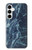 S2799 Lumière Bleu Marbre Pierre Imprimé Graphique Etui Coque Housse pour Samsung Galaxy A35 5G
