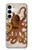 S2801 millésimé Poulpe Etui Coque Housse pour Samsung Galaxy A35 5G
