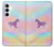 S3203 Arc en ciel Licorne Etui Coque Housse pour Samsung Galaxy A35 5G