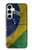 S3297 Brésil Drapeau graphique Football Millésime Etui Coque Housse pour Samsung Galaxy A35 5G