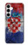 S3313 Croatie Drapeau graphique Football Millésime Etui Coque Housse pour Samsung Galaxy A35 5G