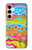 S3407 hippie Art Etui Coque Housse pour Samsung Galaxy A35 5G