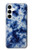 S3439 Tissu Indigo Tie Dye Etui Coque Housse pour Samsung Galaxy A35 5G