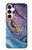 S3676 Pierre de marbre abstraite colorée Etui Coque Housse pour Samsung Galaxy A35 5G
