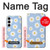 S3681 Motif de fleurs de marguerite Etui Coque Housse pour Samsung Galaxy A35 5G