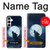 S3693 Pleine lune du loup blanc sinistre Etui Coque Housse pour Samsung Galaxy A35 5G