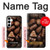 S3840 Amateurs de chocolat au lait au chocolat noir Etui Coque Housse pour Samsung Galaxy A35 5G