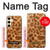 S0422 girafe Peau Etui Coque Housse pour Samsung Galaxy S24