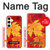 S0479 feuille d'érable Etui Coque Housse pour Samsung Galaxy S24
