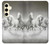 S0933 Cheval Blanc Etui Coque Housse pour Samsung Galaxy S24