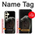 S1597 Noir Mamba Serpent Etui Coque Housse pour Samsung Galaxy S24