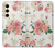 S1859 Motif Rose Etui Coque Housse pour Samsung Galaxy S24