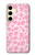 S2213 Motif rose Léopard Etui Coque Housse pour Samsung Galaxy S24
