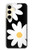 S2315 Fleurs de marguerite blanche Etui Coque Housse pour Samsung Galaxy S24