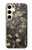 S2664 Noir Fleur Amandier Van Gogh Etui Coque Housse pour Samsung Galaxy S24