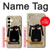 S2826 Mignon Noir Sheep Dormir Dessin Etui Coque Housse pour Samsung Galaxy S24