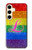 S2900 Arc en ciel LGBT Fierté lesbienne Drapeau Etui Coque Housse pour Samsung Galaxy S24