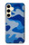 S2958 Armée Bleu Camo Camouflage Etui Coque Housse pour Samsung Galaxy S24