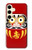 S3045 Japon Bonne chance Daruma Poupée Etui Coque Housse pour Samsung Galaxy S24