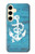 S3053 Marin Blue Anchor Etui Coque Housse pour Samsung Galaxy S24