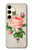S3079 Rose Rose millésimé Etui Coque Housse pour Samsung Galaxy S24