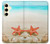 S3212 Coquilles de mer Étoile de mer Plage Etui Coque Housse pour Samsung Galaxy S24