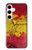 S3315 Espagne Drapeau graphique Football Millésime Etui Coque Housse pour Samsung Galaxy S24