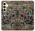 S3394 Graffiti mur Etui Coque Housse pour Samsung Galaxy S24