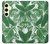 S3457 Papier Palm Monstera Etui Coque Housse pour Samsung Galaxy S24