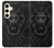 S3619 Lion noir gothique Etui Coque Housse pour Samsung Galaxy S24